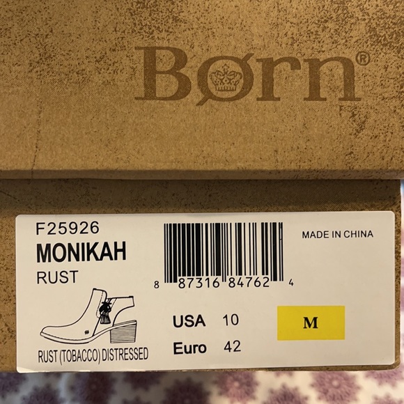 Born Monikah Rust half boots - Picture 4 of 5